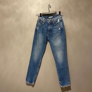 GRLFRND Jeans: Denims : The Karolina : Buttoned : High Waist : Skinny Legs